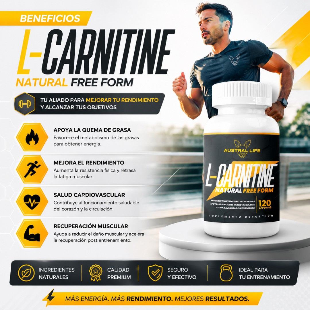 L-Carnitina – 120 Capsulas - Imagen 2