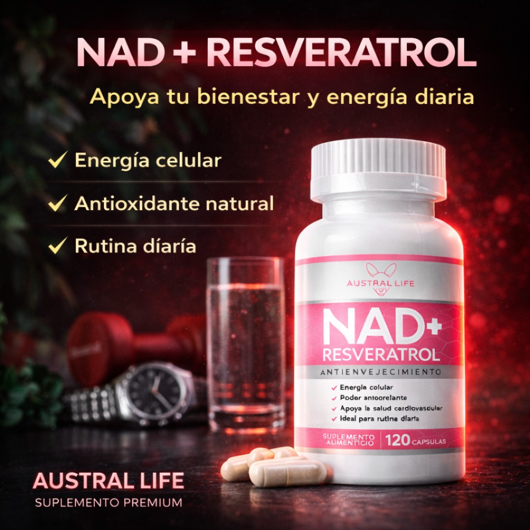 NAD+ Resveratrol - 120 Cápsulas - Imagen 6