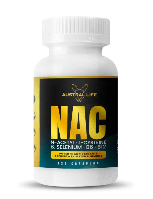 N-Acetil Cisteína (NAC) + Vitamina B – 120 Cápsulas