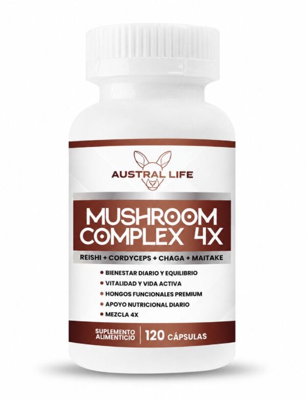 Mushroom Complex 4X - 120 Cápsulas